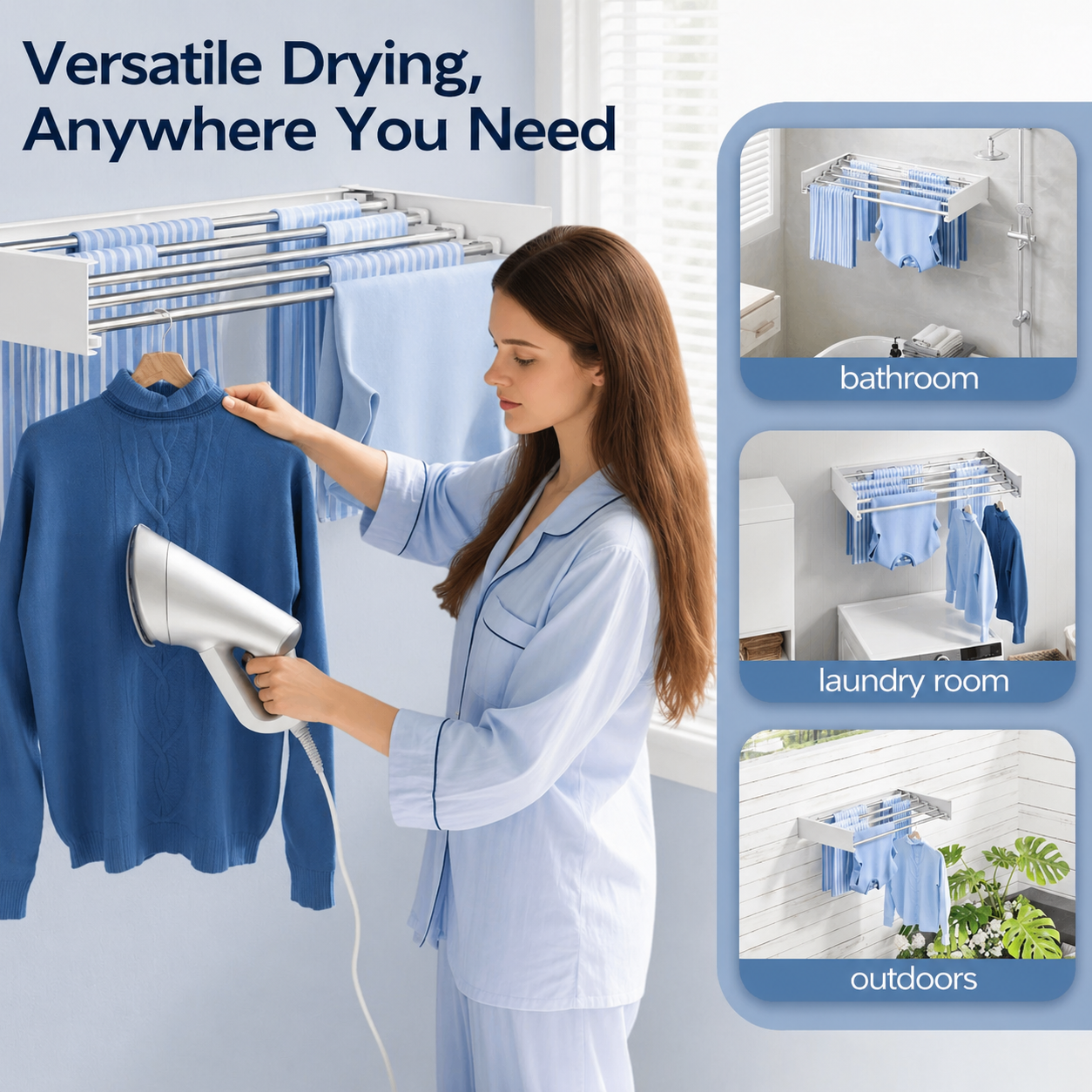 Space Saving Foldable Wall Mounted Drying Rack
