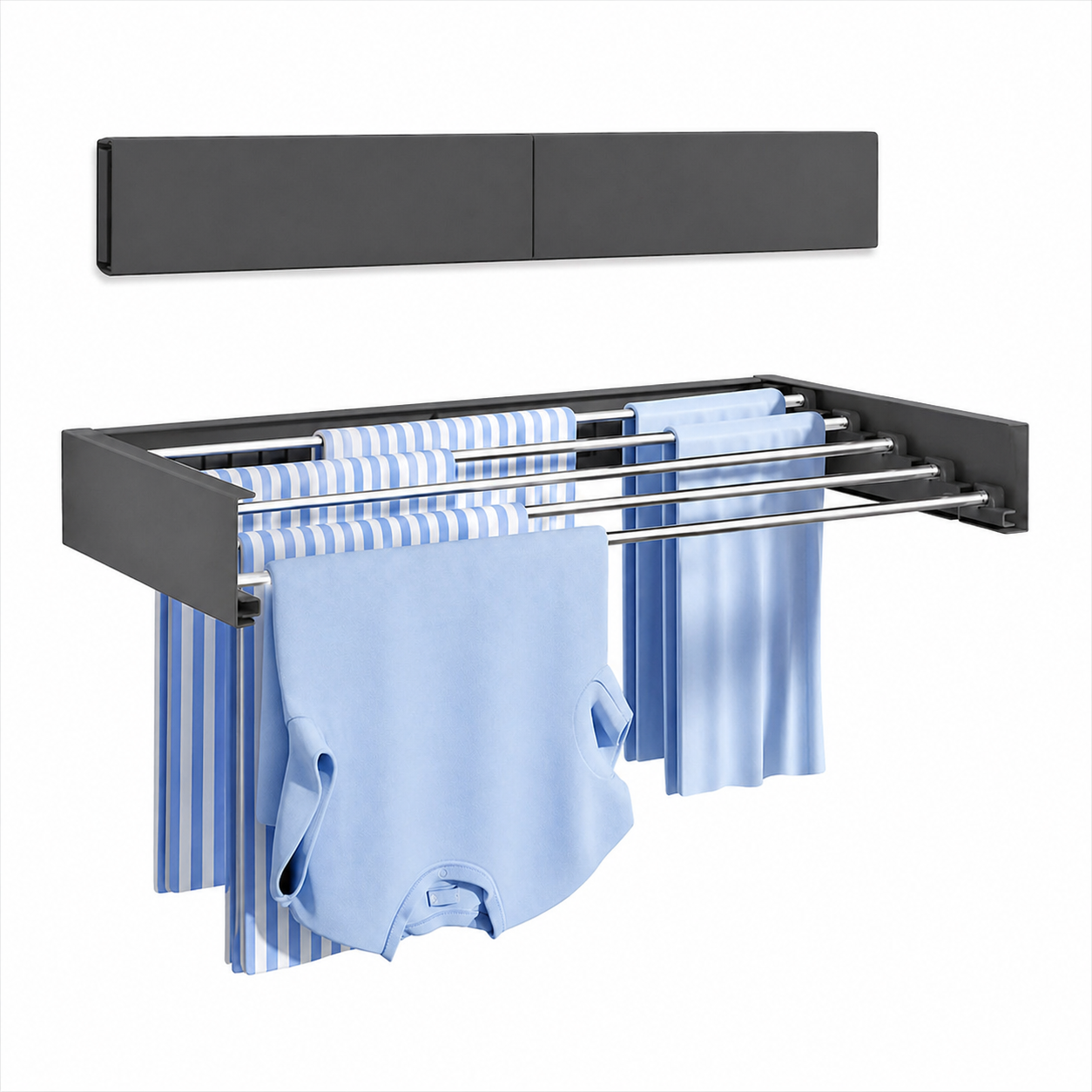 Space Saving Foldable Wall Mounted Drying Rack